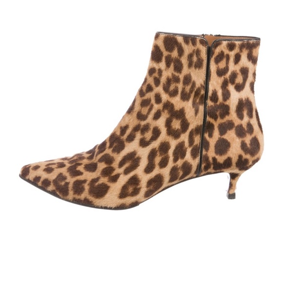 Aquazzura Quant Pointed Toe PonyHair Booties - Picture 1 of 5